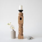 Solenne Carved Candle Stand Large