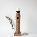 Solenne Carved Candle Stand Small