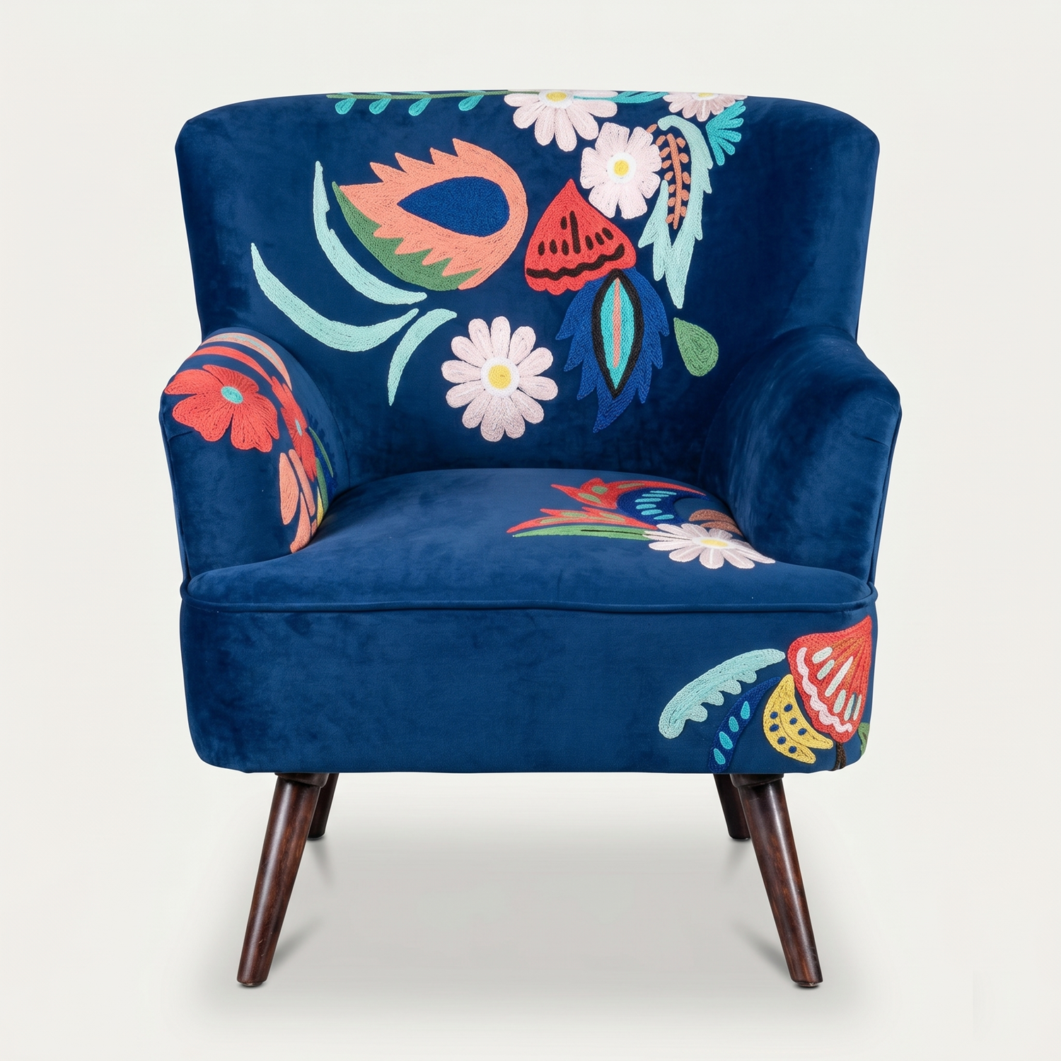 Bologna Arm Chair Blue (1)